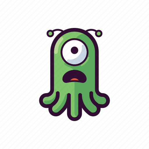 Alien, emoji, sad, scared, ufo icon - Download on Iconfinder