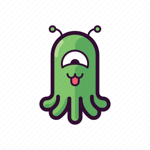 Alien, cute, emoji, happy, smiley, ufo icon - Download on Iconfinder