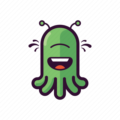 Alien, emoji, fun, laugh, smile, ufo icon - Download on Iconfinder