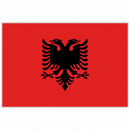 Albania, albania flag, country, flag, national, national flag, world flag icon - Download on Iconfinder