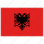 albania, albania flag, country, flag, national, national flag, world flag 