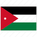country, flag, jordan, jordan flag, national, national flag, world flag