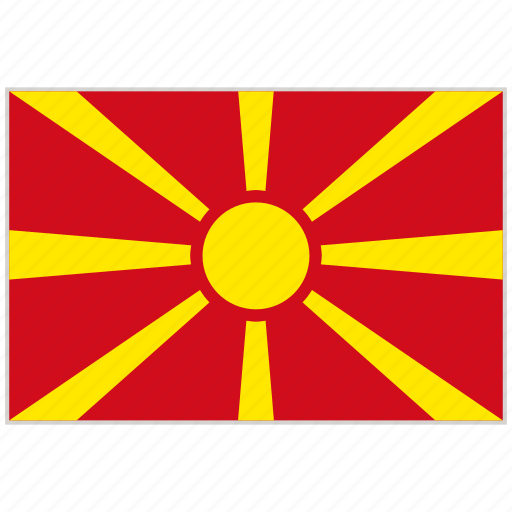 Country, flag, macedonia, macedonia flag, national, national flag, world flag icon - Download on Iconfinder