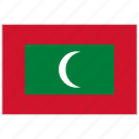 country, flag, maldives, maldives flag, national, national flag, world flag