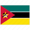 country, flag, mozambique, mozambique flag, national, national flag, world flag