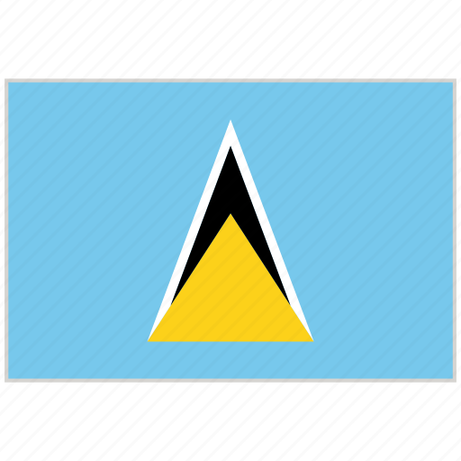 Country, flag, national, national flag, saint lucia, saint lucia flag, world flag icon - Download on Iconfinder