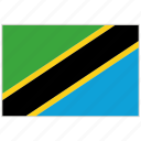 country, flag, national, national flag, tanzania, tanzania flag, world flag