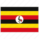 country, flag, national, national flag, uganda, uganda flag, world flag