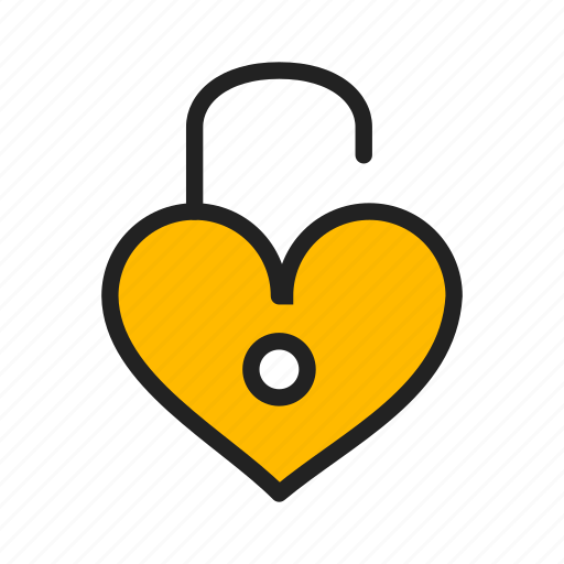 Heart, lock, love, valentine day icon - Download on Iconfinder