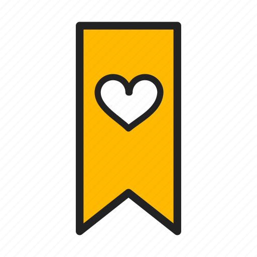 Bookmark, favorite, favorites, heart, valentine day icon - Download on Iconfinder
