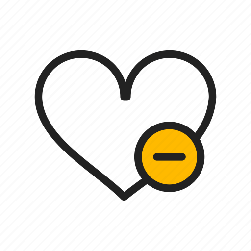 Delete, heart, love, minus, valentine day icon - Download on Iconfinder