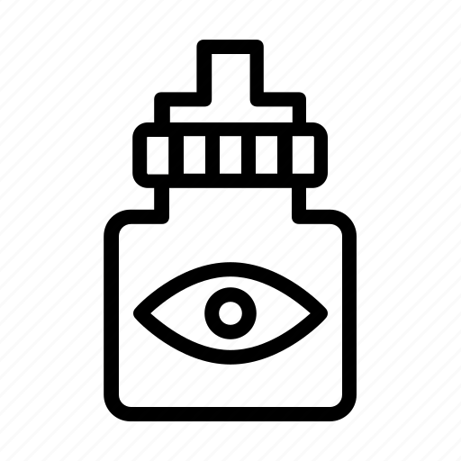 Eye, dropper, medical, liquid, bottle icon - Download on Iconfinder