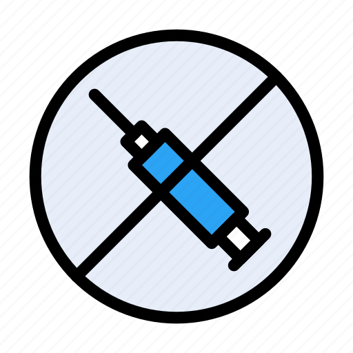 Syringe, medical, stop, injection, sign icon - Download on Iconfinder