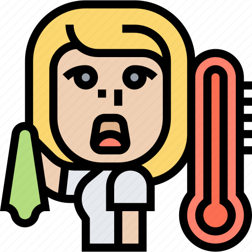 Allergy, weather, temperature, fever, sneezing icon - Download on Iconfinder