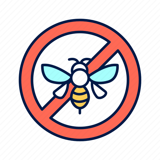 Allergen, bee, insect, prohibited icon - Download on Iconfinder
