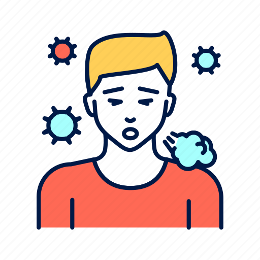 Cough, disease, face, guy, viral icon - Download on Iconfinder