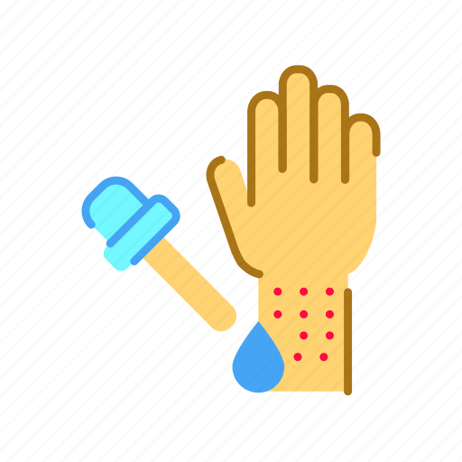 Allergy, hand, tested icon - Download on Iconfinder