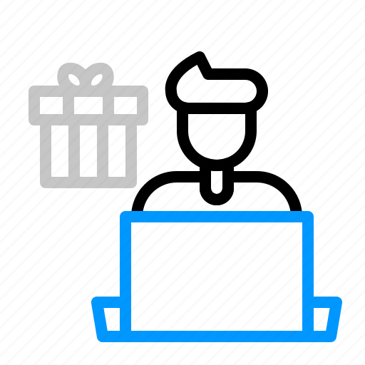 Worker, employee, user, gift, buyer, box icon - Download on Iconfinder
