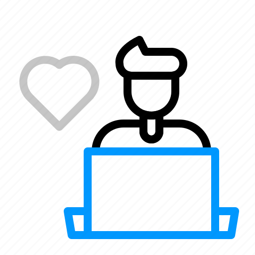 Worker, employee, user, love, person, heart icon - Download on Iconfinder