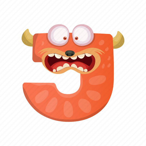 Capital letter, cartoon monster j, children education, english alphabet, terrified j icon - Download on Iconfinder