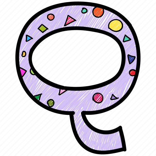 Alphabet letter q, capital letter, capital letter q, colored alphabet, q icon - Download on Iconfinder