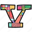 alphabet letter v, capital letter, capital letter v, colored alphabet, v 