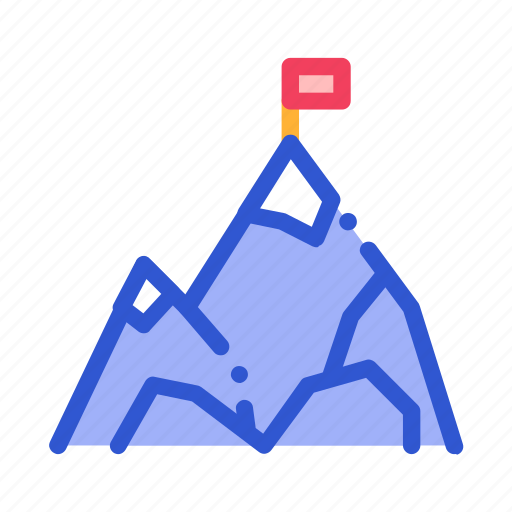 Alpinism, flag, mountain, peak icon - Download on Iconfinder