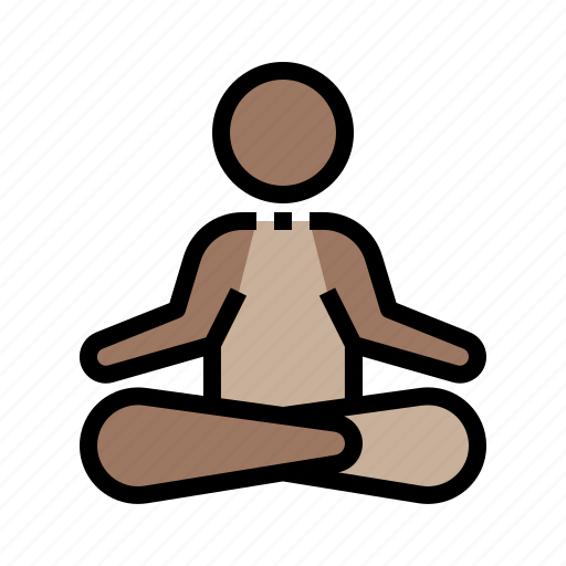 Meditate, calm, meditation, relaxation, yoga icon - Download on Iconfinder