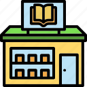 book, shop, library, store