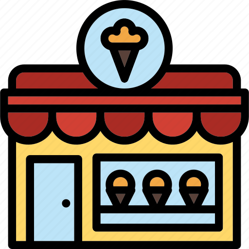 Ice, cream, shop, dessert, food, store icon - Download on Iconfinder