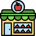 fruit, shop, organic, buildings, vegetables, market