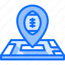 american, football, location, map, pin, rugby, sport