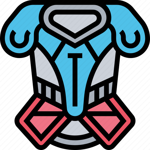 Pads, shoulders, chest, protection, athlete icon - Download on Iconfinder