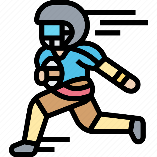 Rushing, football, player, runner, quarterback icon - Download on Iconfinder