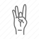 asl, sign language, hand, eight, number