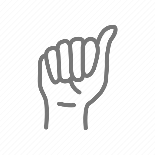Asl, a, hand, alphabet, sign language, letter a icon - Download on Iconfinder