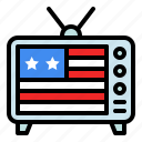 america, country, flag, technology, television, tv 