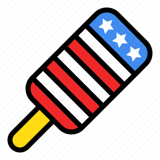 America, food, ice cream, ice pop, popsicle, sweets icon - Download on Iconfinder