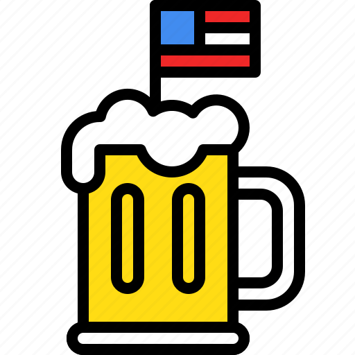 Alcohol, america, beer, beer mug, beverage, drink, usa icon - Download on Iconfinder