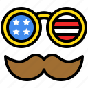 accessories, america, beard, disguise, funny, glasses 