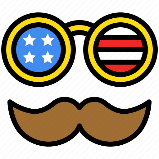 Accessories, america, beard, disguise, funny, glasses icon - Download on Iconfinder