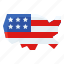 america, country, flag, map, state, united states, usa 