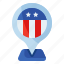 america, country, location, map, pin, usa 