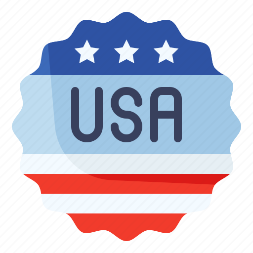 America, badge, country, emblem, flag icon - Download on Iconfinder