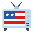 america, country, flag, technology, television, tv