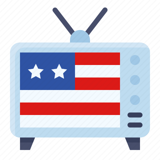 America, country, flag, technology, television, tv icon - Download on Iconfinder