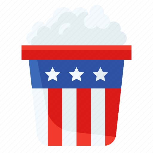 America, cron, food, popcorn, snack icon - Download on Iconfinder