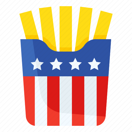 America, chips, food, french fries, fries, potato icon - Download on Iconfinder