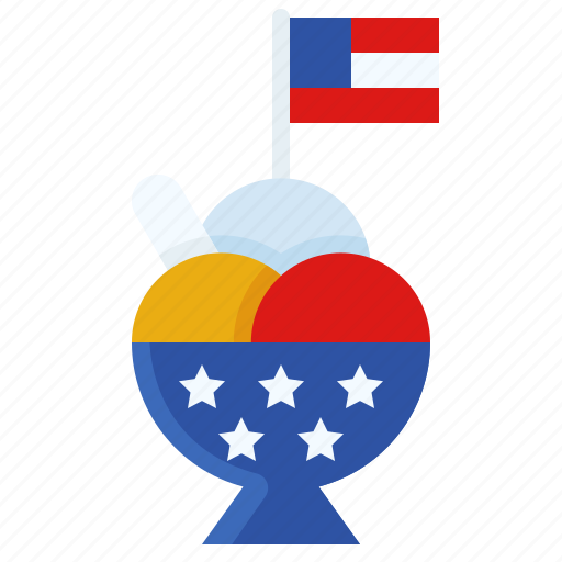 America, food, ice cream, ice cream cup, sundae, sweets icon - Download on Iconfinder