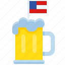 alcohol, america, beer, beer mug, beverage, drink, usa
